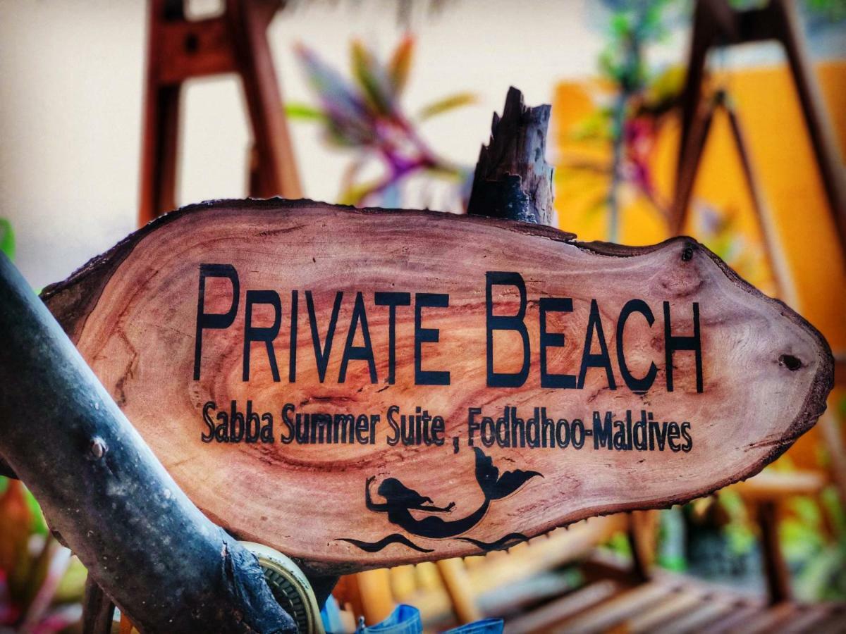Sabba Summer Suite , Fodhdhoo - Maldives Extérieur photo